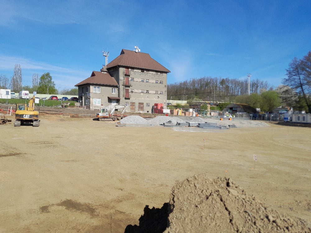 Olbramovice opěrné zdi
