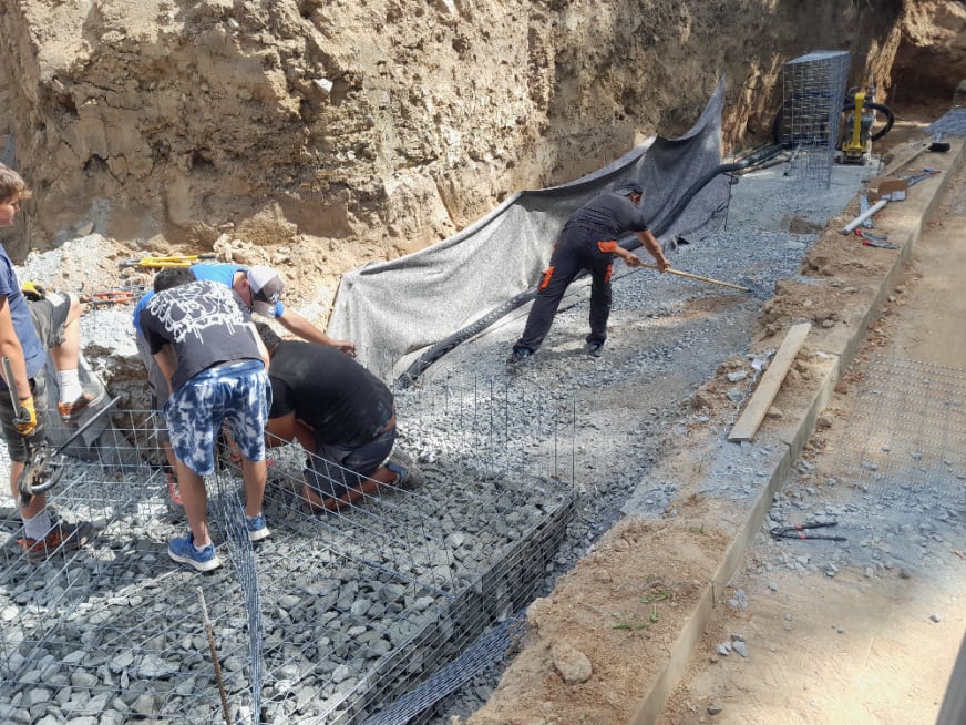 Stěnovice Plzeň gabiony